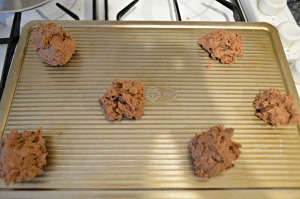 Place on greased cookie sheet