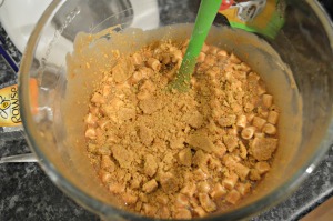 Mix in crumbled graham crackers